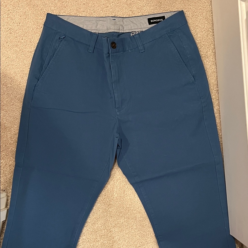 Bonobos Cool Blue Stretched Wash Chinos